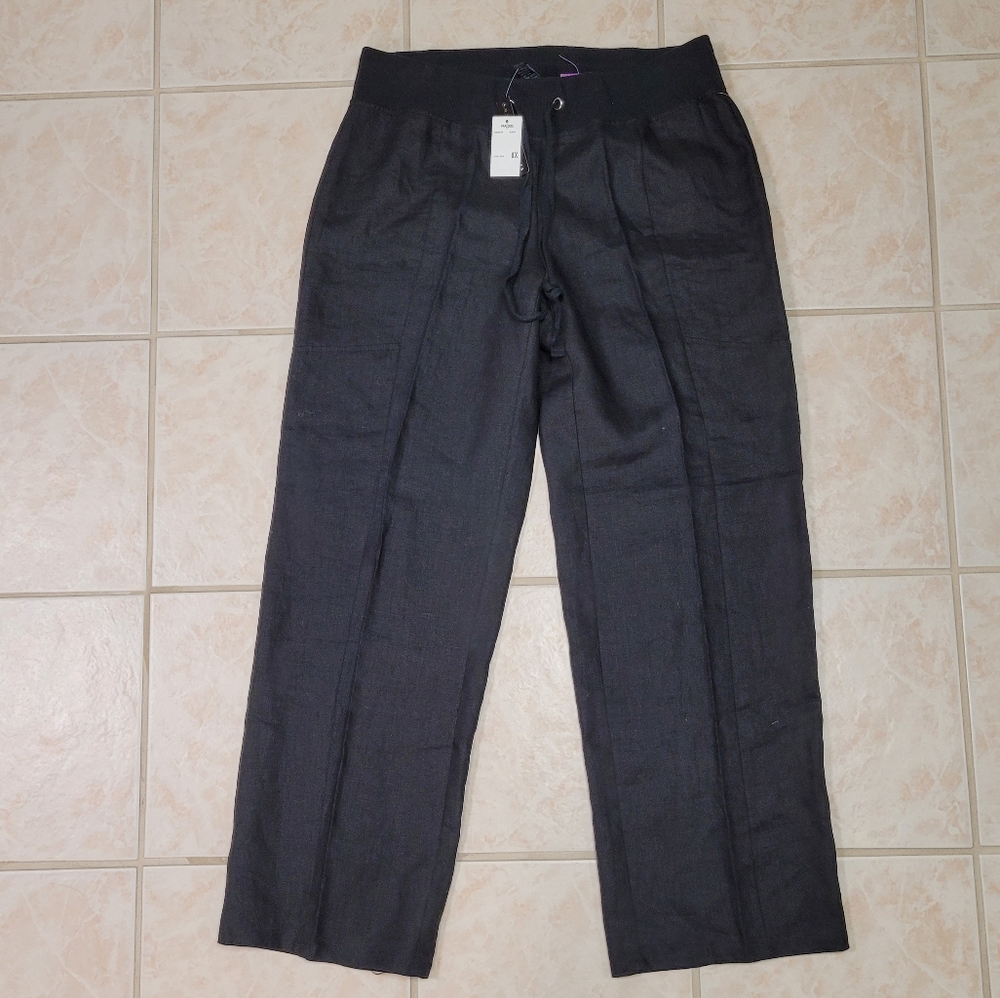 Grace Elements 100% linen draw string pants  size 0X